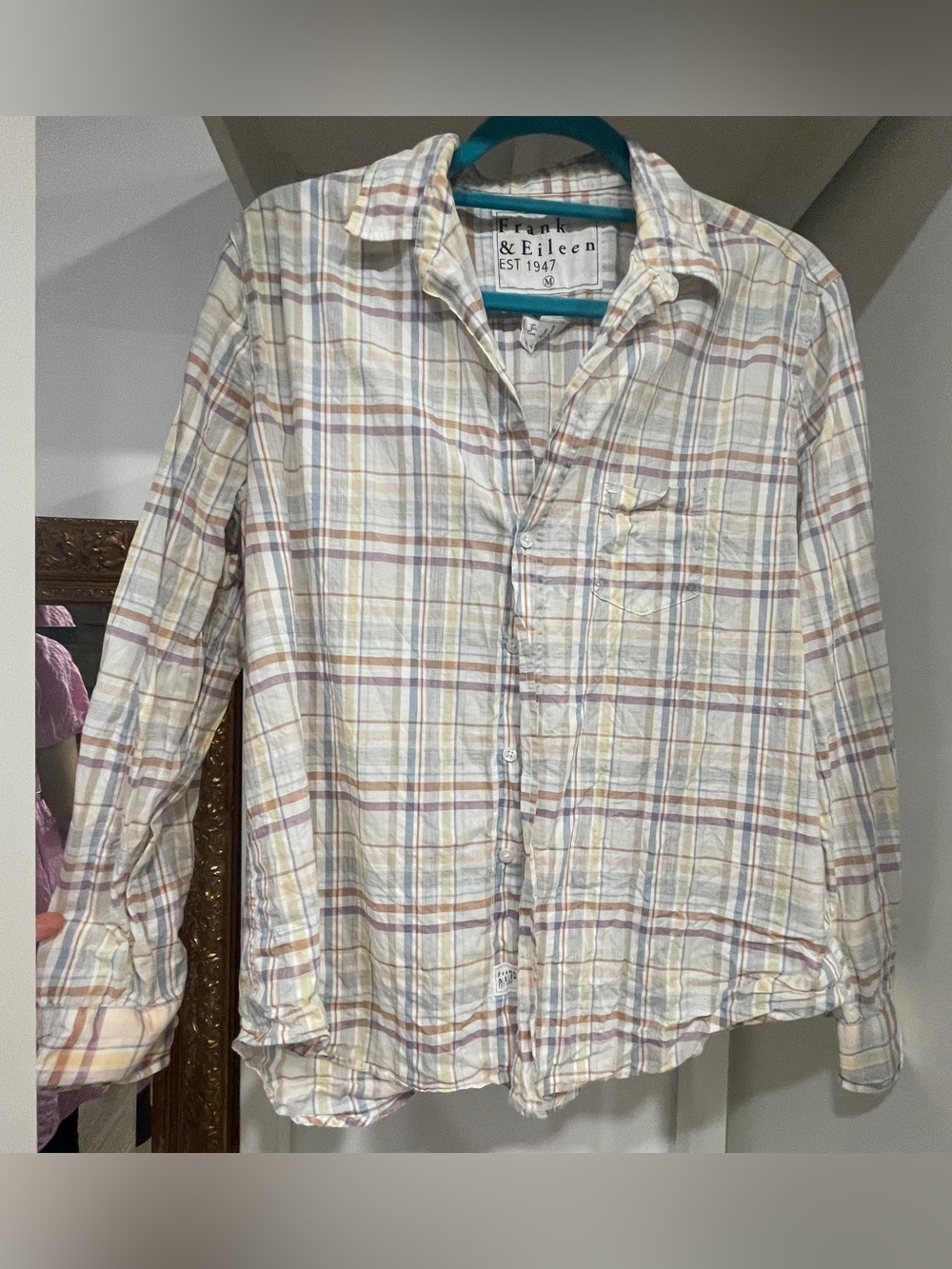 Frank & Eileen Linen Blend Boyfriend, M